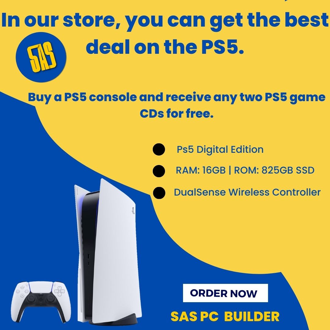 SASPCBUILDER's tweet image. In our store, you can get the best deal on the PS5.
Come and grab the offer.
#gaming #PS5 #PlayStation #GamingSetup #PS5SLIM #PCBuild #gamingcommunity #gamingpc 
#PS5Share
