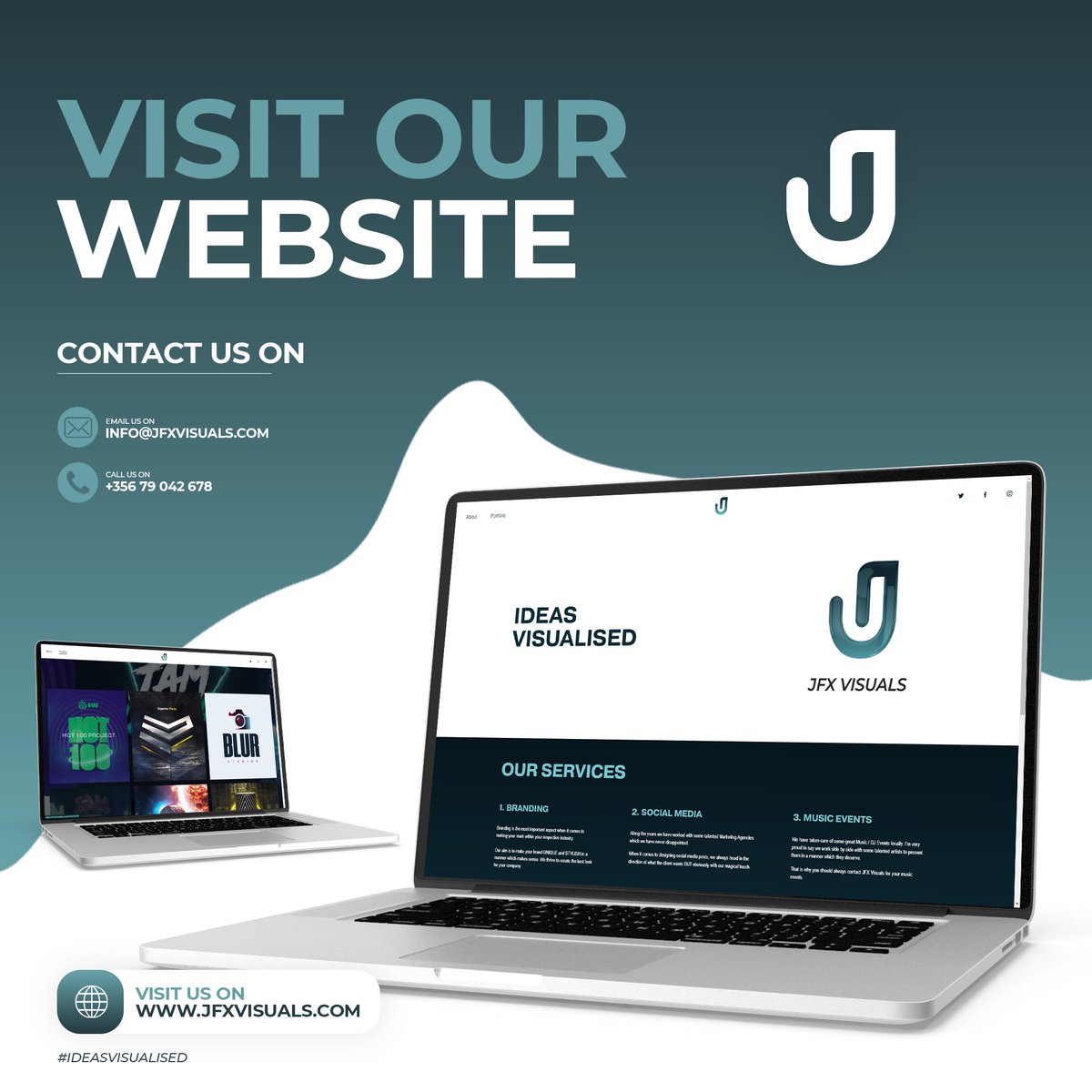 JFXVisuals's tweet image. Be Sure to visit our website 👊

🔗 jfxvisuals.com
📱 79042678
✉️  info@jfxvisuals.com

#ideasvisualised