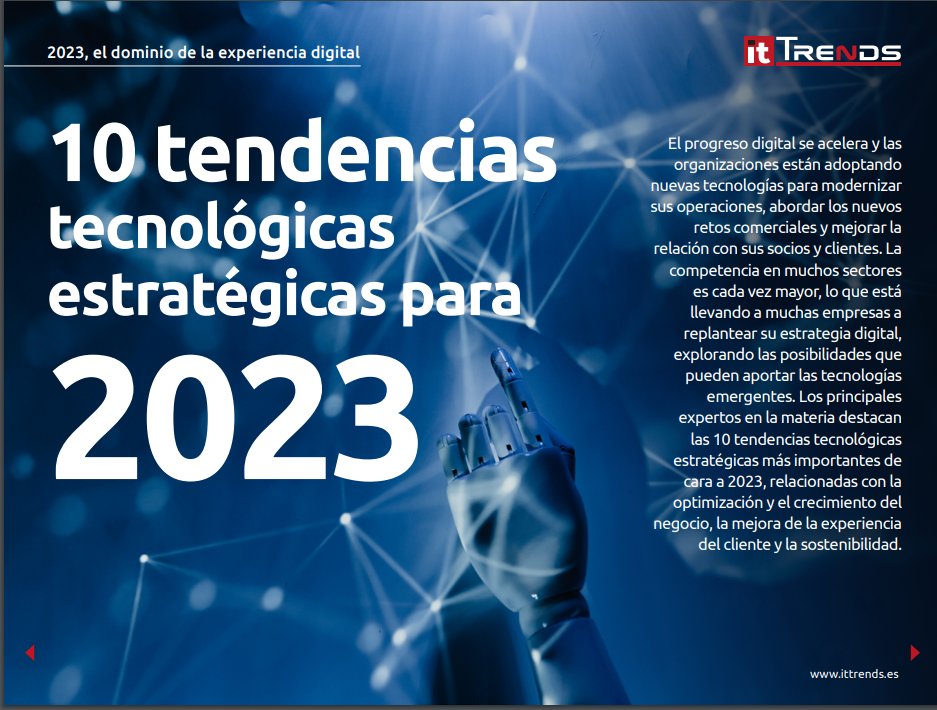 Security_ITUser's tweet photo. Revista #ITTrends. El #progresodigital se acelera; las empresas adoptan nuevas tecnologías para modernizar operaciones y afrontar nuevos retos comerciales y relación con el cliente y la competencia. ¿Cuáles son esas 10 tendencias TI estratégicas? https://t.co/v884q2NXMQ https://t.co/QR1JvgIkt2