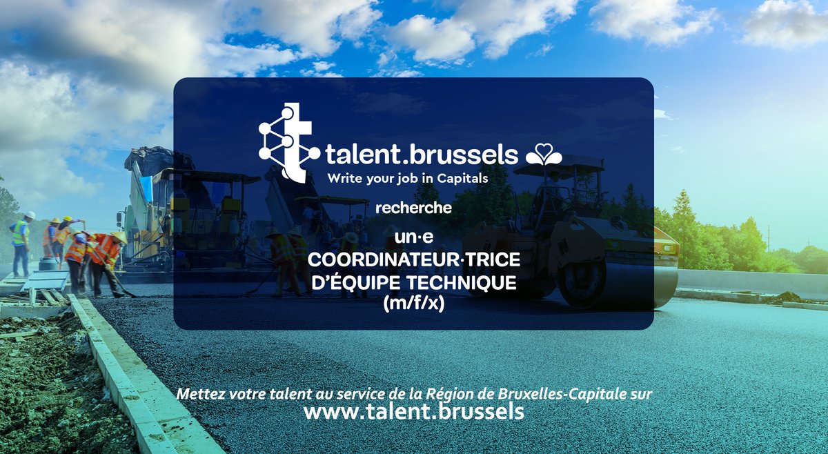 🚧La gestion d’un chantier n’a pas de secret pour vous ?
🏢Le développement urbain vous passionne ?

☑️<a href="/MobirisFr/">Info-trafic Bruxelles Mobilité</a> a besoin de vos talents !

📅Postulez jusqu'au 09/02/23 :
bit.ly/3HETlar

#bruxelles #brussels #emploi #work #job #mobilité #writeyourjobincapitals #applynow