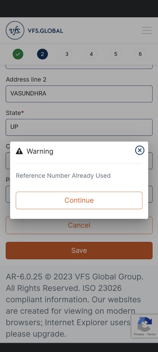ThatPauriGuy's tweet photo. @vfsglobalcare your visa appointment portal is a joke. For 5 days I have been trying regularly and whenever I try booking an appointment it gives this error . Shame on you @VFSGlobal . Your customer support is the most pathetic too #vfs #vfssucks https://t.co/7rA3KGD4FR