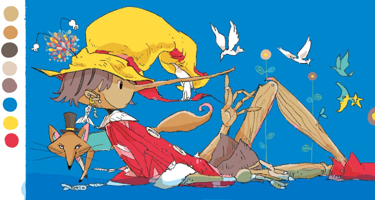 「エクスナレッジ刊行「ファンタジー配色アイデア事典」の為に描かれた全90点の絵をこ」|橋賢亀(はし　かつかめ) katsukame hashiのイラスト