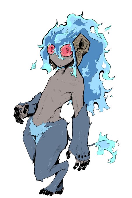 急にめっちゃ昔の子を思い出して描き始めた 