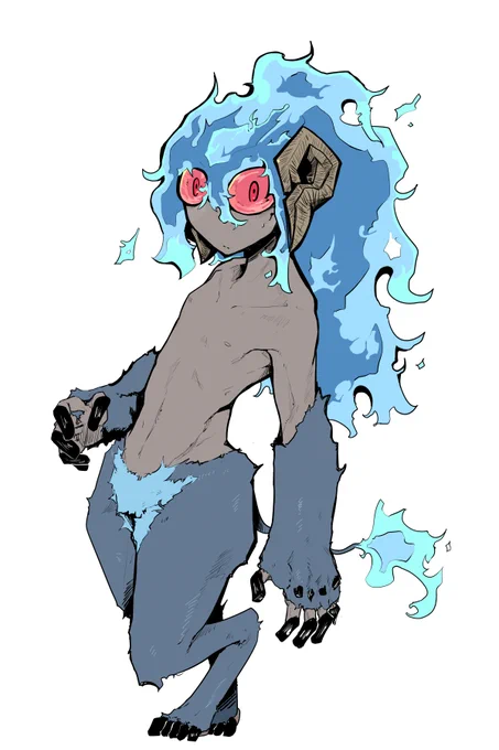急にめっちゃ昔の子を思い出して描き始めた 