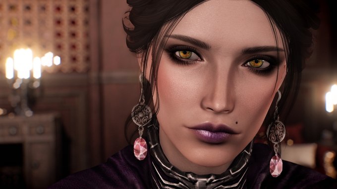 セラーナ美化のついでにどうせならヴァレリカもやったろうと思って作り始めたらなんか娘よりいい感じになってしまったぞ…🤔 