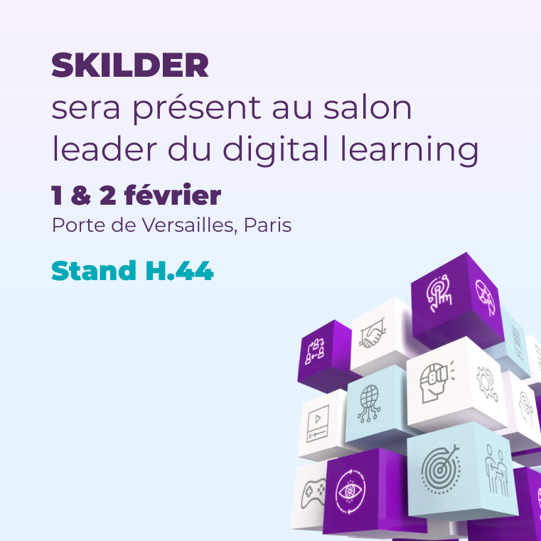 Skilder_pro's tweet photo. Skilder sera présent au salon @LearnTechFR ce 1er et 2 février 2023 à #Paris ! 📍
Nous serons présents sur le stand H.44, n'hésitez pas à venir nous voir pour échanger et découvrir la nouvelle façon d'utiliser nos #assessments. 📝
Rendez vous sur notre stand pour en savoir + ! 🔎 https://t.co/w6TAWqMK9Z