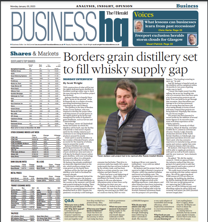 _HeraldBusiness's tweet photo. Good morning. Monday's print edition business lead:
🗞Distillery set to fill whisky supply gap
@ScottWWright @ianmcconnellHT @KristyDorsey @BrianDonnellyHT
🚨BEST SUBSCRIPTION YET - £24 for 12 months - offer ends tomorrow: https://t.co/2CxvOa2FUM https://t.co/gw9fd0w6ez
