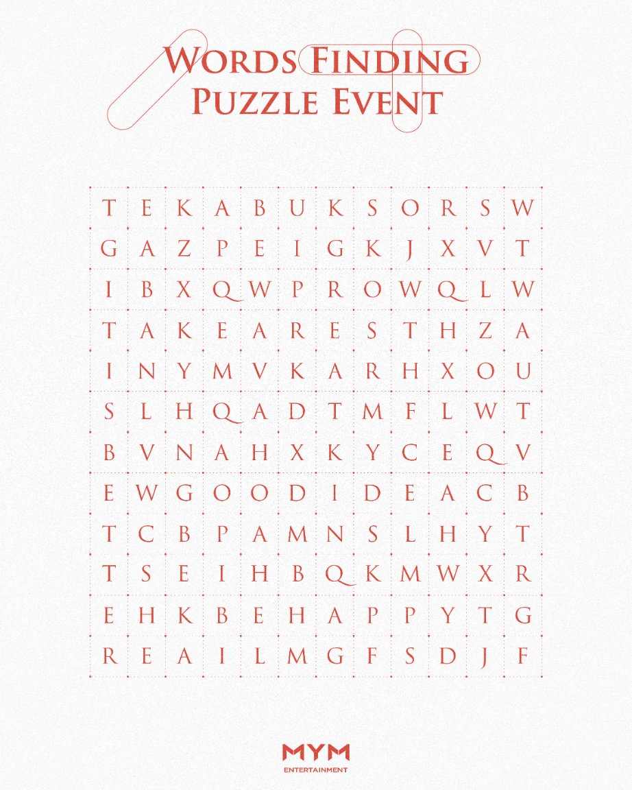 JapanMinoz's tweet photo. [#EVENT]
#イ·ミンホ のメッセージを探せ👀
難易度⭐⭐⭐⭐⭐⭐⭐

パズルに隠れたメッセージ💌を
見つけてくださった方には抽選で
イ・ミンホの直筆サイン入りの
プレゼントを差し上げます！！

イベント参加及び詳細の確認は、
MYMの公式Instagramで可能です!
👉myment_official https://t.co/EXwZpCSbV2