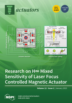 Actuators_MDPI's tweet image. 🙌🙌 New #CoverStory: Improvement in Position Response of Laser Focus Controlled Magnetic Actuator Based on Mixed Sensitivity Robust Control, Volume 12, Issue 1 (January 2023)
Check it out: doi.org/10.3390/act120…
#electromagneticdrive #robustcontrol
@MDPIEngineering