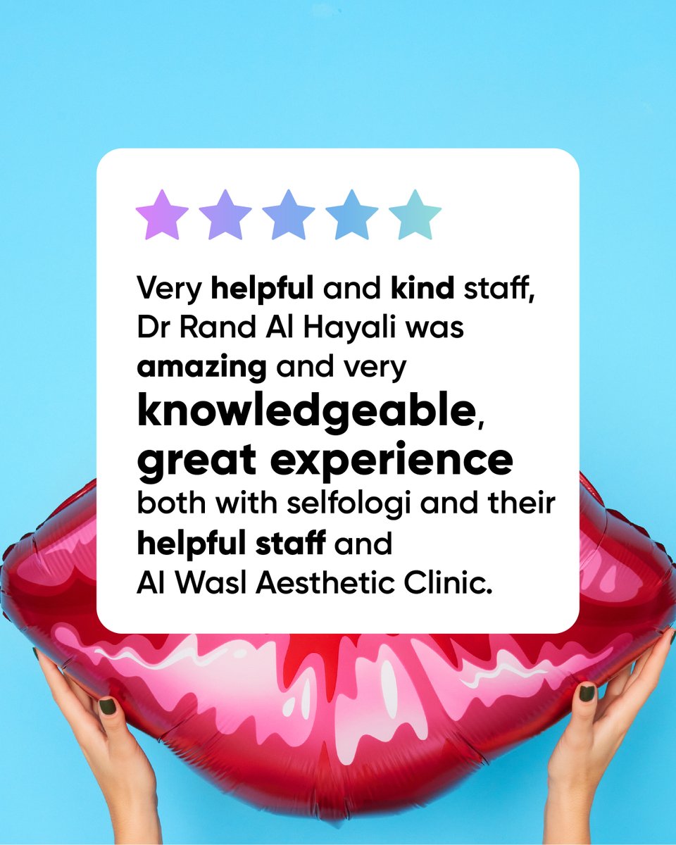 selfologi's tweet photo. Another day, another happy member of our selfologi family 😍

👉 https://t.co/0SoiQi6JLz

يوم آخر، عضو آخر سعيد في عائلة سلفولوجي 😍

#selfologi #bookingsite #cosmetictreatments #customerreview https://t.co/EOwEz325Oc