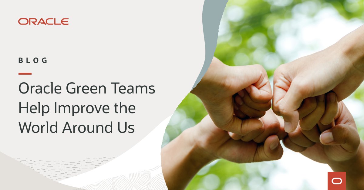 NikTheCotra's tweet photo. From cleaning up our digital footprint to assisting a wildlife shelter, find out how @Oracle Green Teams are making an impact around the world. https://t.co/urAvtY00pV https://t.co/KZW3HHKk6n