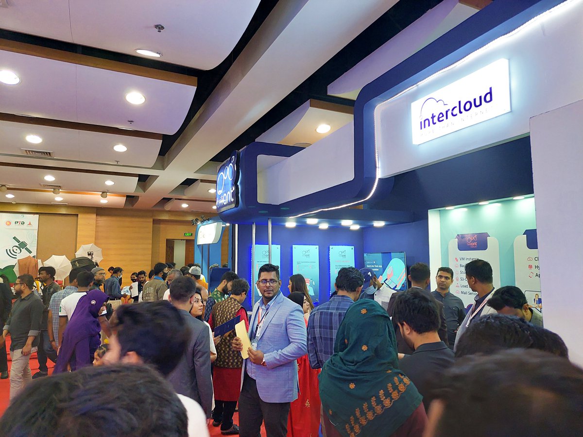 brilliant09638's tweet photo. Intercloud Limited had a productive and successful participation at the "Digital Bangladesh Mela 2023" on 26-28 January, held at the Bangabandhu International Conference Center (BICC) in Dhaka.

#digital_bangladesh_mela #InterCloud #ITfair #brilliant https://t.co/5bDOzWcyJA