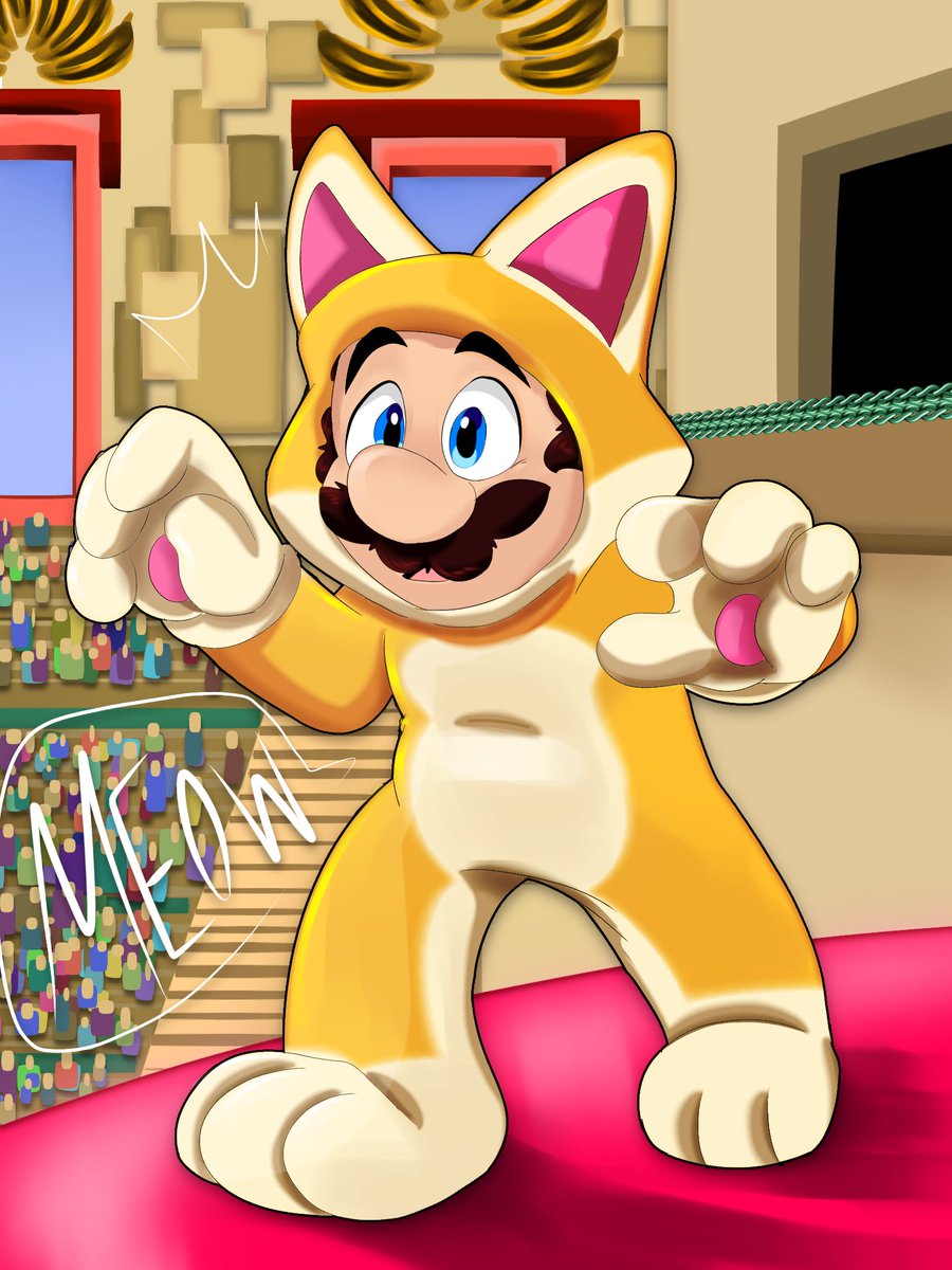 Mariyah47075275's tweet photo. Cat Mario 😼

#mariobros #mariomovie2022 #marioartwork #mariomovie #nintendo #illuminationproduction #movie #redraw #fanart #mariocat #Drawing #artist https://t.co/O3D85HgRMp