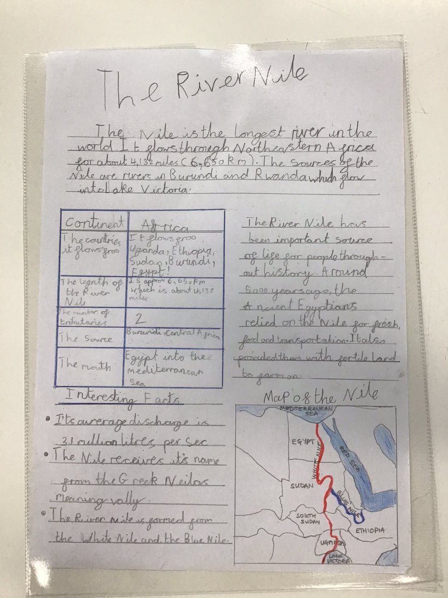 Y4Barton's tweet photo. A wonderful piece of geography homework completed by Nathaniel. 
#wearebrightfutures https://t.co/8M7Fei55yb