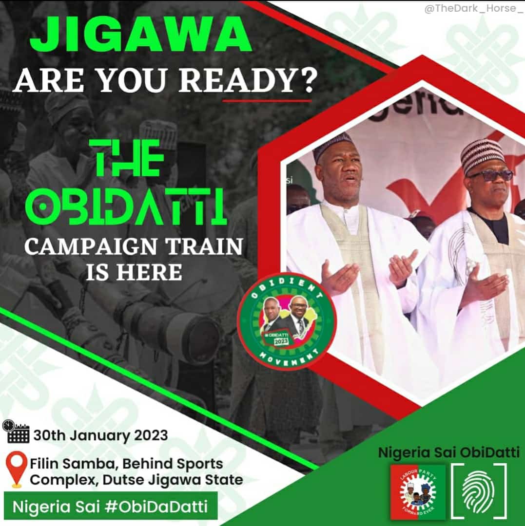 PeterObi's tweet photo. Good morning Jigawa. Are you ready?  Here we come! Looking forward to it.  -PO https://t.co/mLhSv41s4c