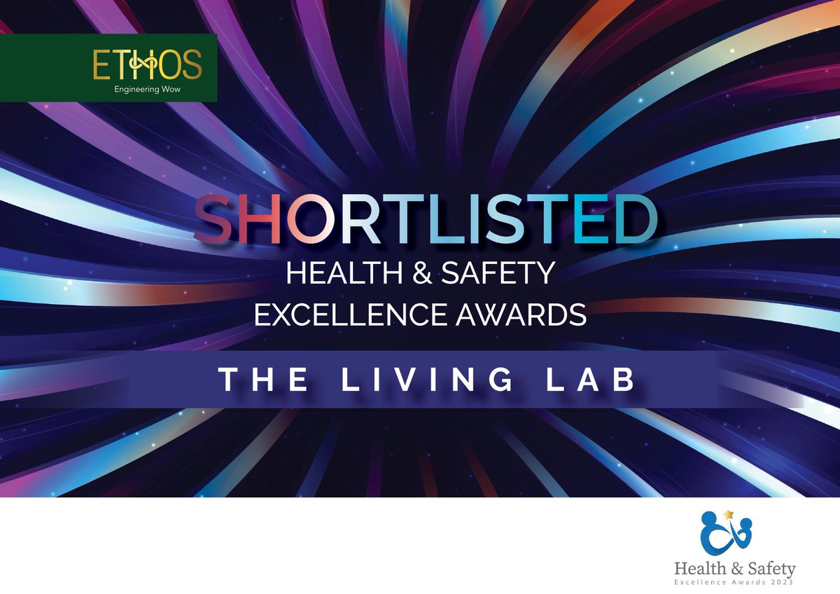 ethoseng's tweet photo. We are delighted to announce Ethos has been shortlisted in the Health &amp; Safety Excellence Awards!

The Ethos Living Lab has been shortlisted for Health &amp; Safety Excellence Award – Construction.  

#HealthSafety #EthosEngineering #HSAwardsIRL #Awards https://t.co/EgNDUhOg6a