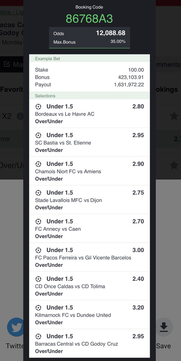 Afeezation146's tweet photo. Just 9 Under 1.5,,,Play, Edit,Ignore 🔞 @HouseOfAmbers @teemourinho @eebookhunoluwa @pink_girrll https://t.co/BdXSYQQH7d