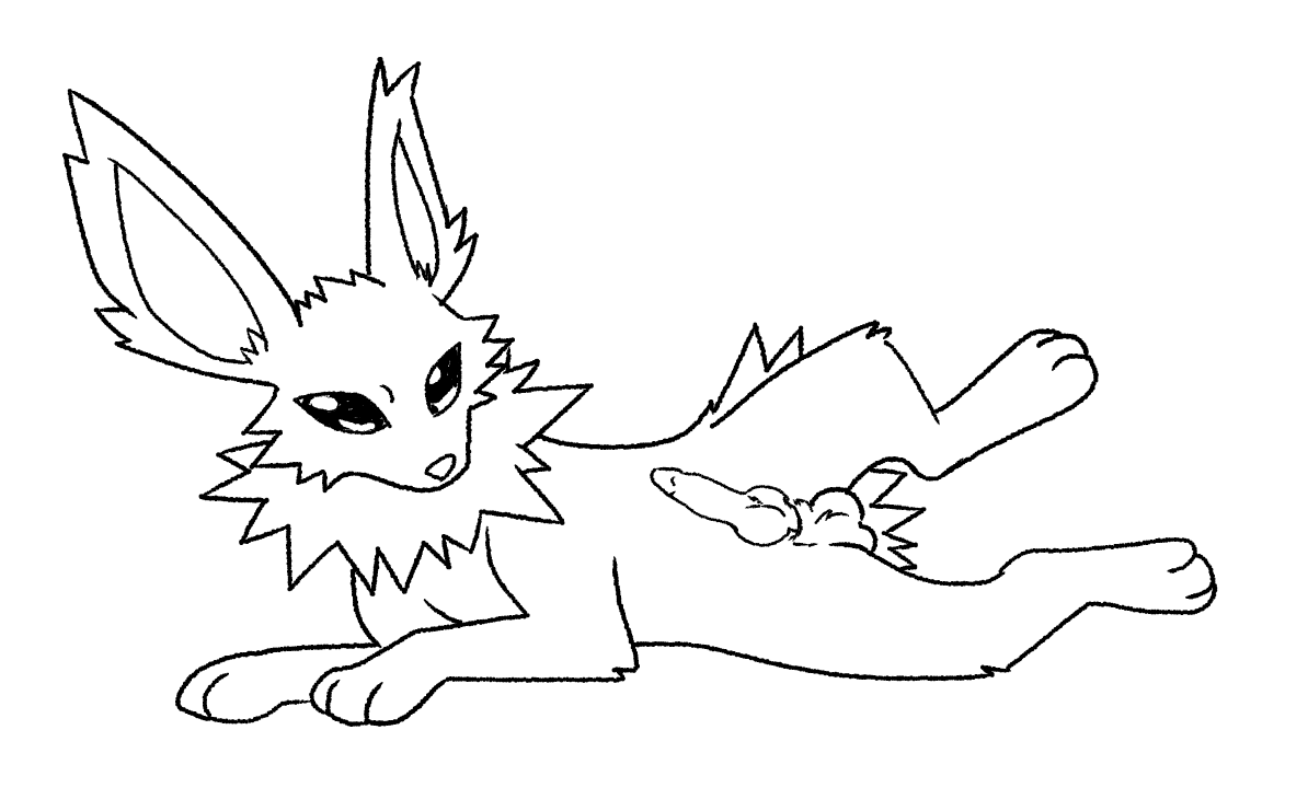 BlueMoonFoxy's tweet photo. Jolteon presenting~ 
[ pokephilia , feral ] https://t.co/zayZOpu0FQ
