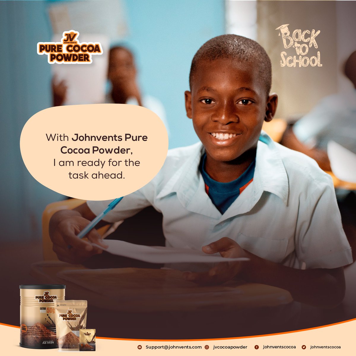 johnvents_foods's tweet photo. #jvcocoapowder has a rich flavonoid content which helps boost blood flow in the brain, improves memory, and increase processing speed.
π https://t.co/oHemxTyrDN https://t.co/ebVWMjiWLi
