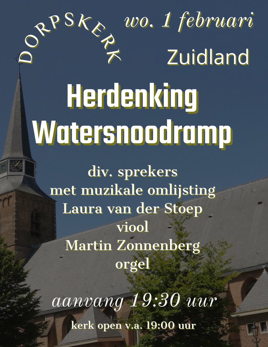 #watersnoodramp #herdenking #Zuidland 1 februari