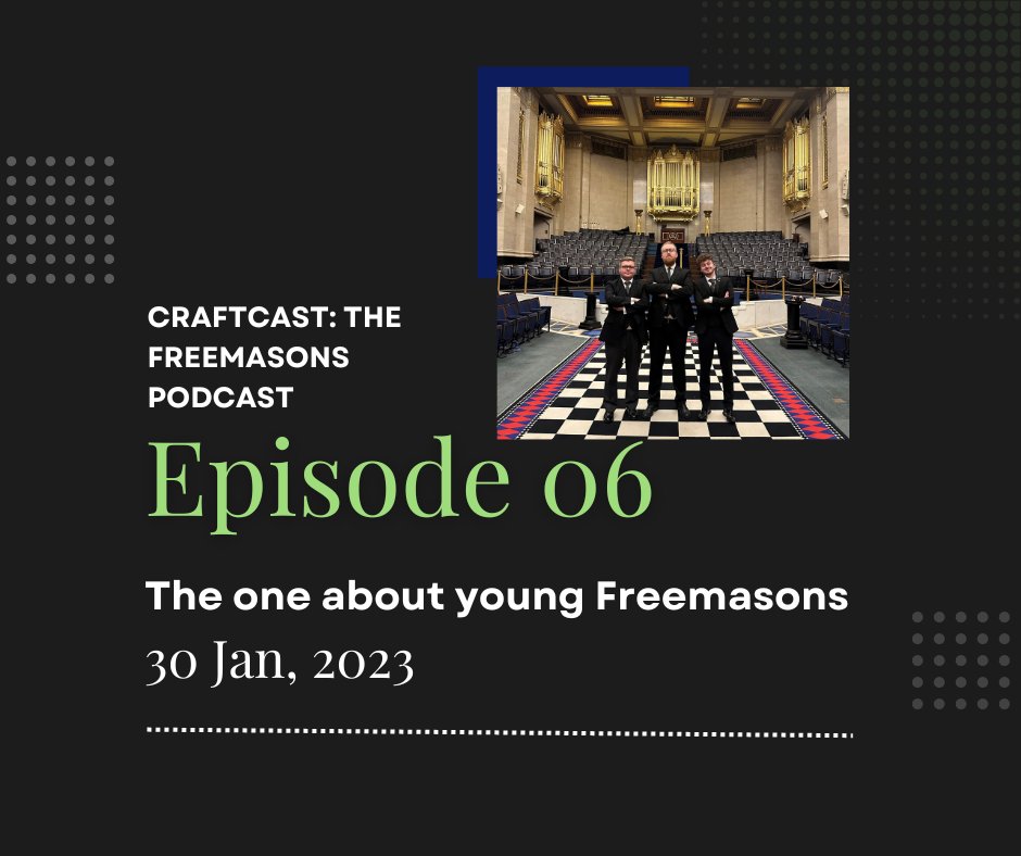 The latest episode of #Craftcast: The #Freemasons #Podcast is available now on all major platforms!

Our hosts share their experiences as younger Freemasons and touch on the impact that deep bonds of friendship can have.

Listen to Craftcast here👇
craftcast.captivate.fm/listen