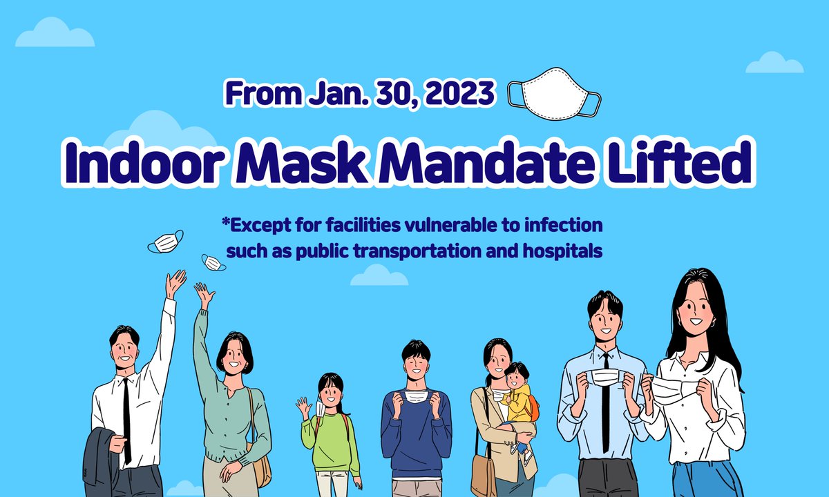 서울사람, 티에프 (Mr. TF) on Twitter "RT Seoul_gov Indoor Mask Mandate Lifted 😷 From today (January