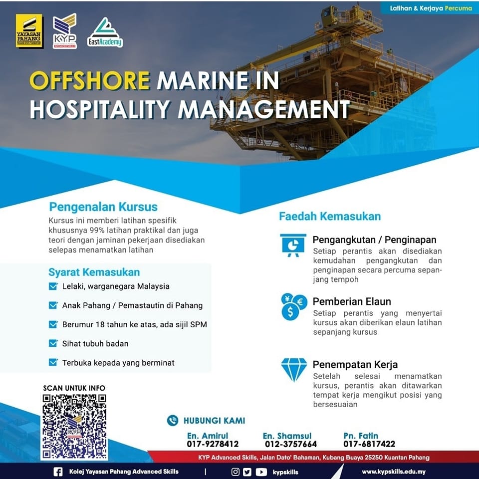 YayasanPahang's tweet photo. PELUANG UNTUK ANAK-ANAK PAHANG MENCEBURI BIDANG MINYAK & GAS
(OIL & GAS)
#yayasanpahang #kypas https://t.co/OuBA3BTtki