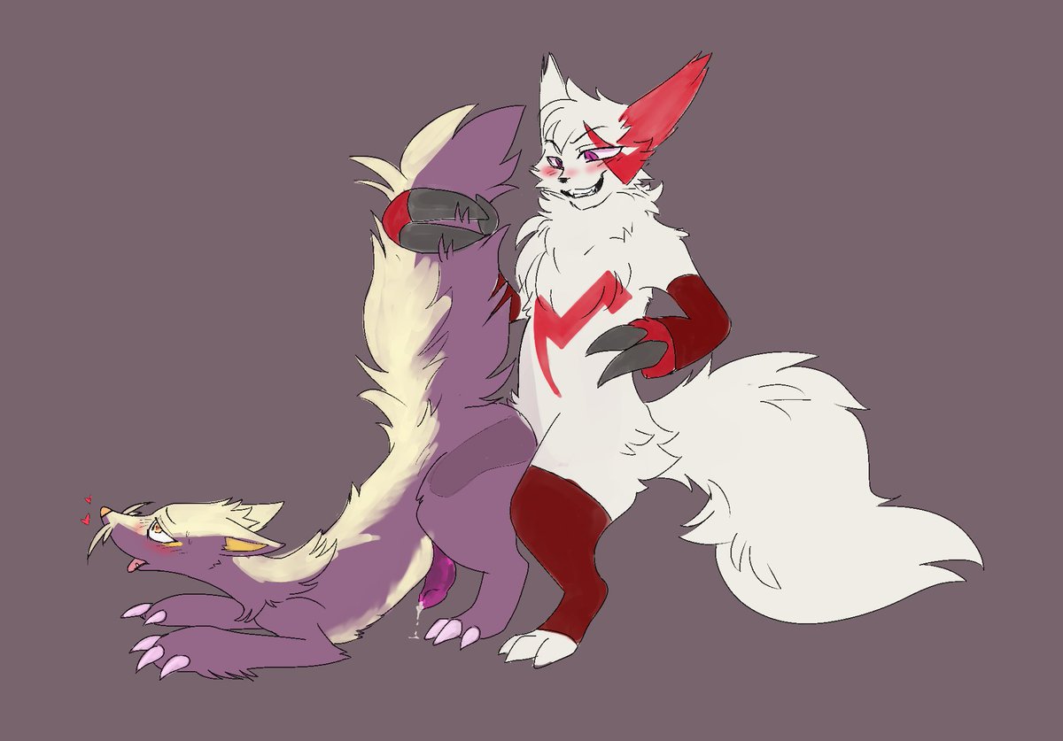 BlueMoonFoxy's tweet photo. Commission feat Karma the Zangoose and Thomas the Stunky!
[ pokephilia ] https://t.co/aOUiX6WqlA