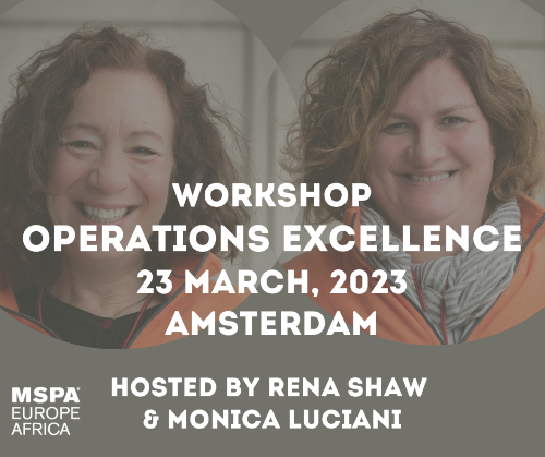 MSPA EA Workshop Operational Excellence - 23 March in Amsterdam - a couple of places left - mailchi.mp/421f6f8dd4e5/m…