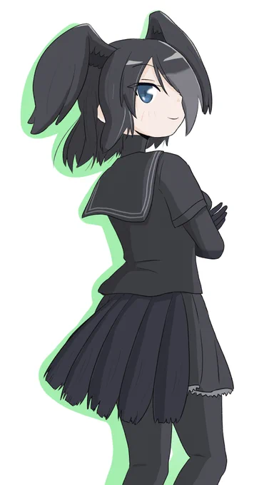 けものフレンズ ハシブトガラスゲーム始めて最初の方にきてくれた子全身真っ黒の衣装ってカッケー#けものフレンズ3#ハシブトガラス 