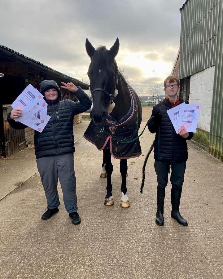 Repost 📷 by @stablelives: So proud of these 2 (and there bestie Doug).
They come every week in all weathers and have successfully achieved further certificates in the @britishhorse Changing Lives Through Horses scheme of work.
🥳 #education #alternativeeducation #hope