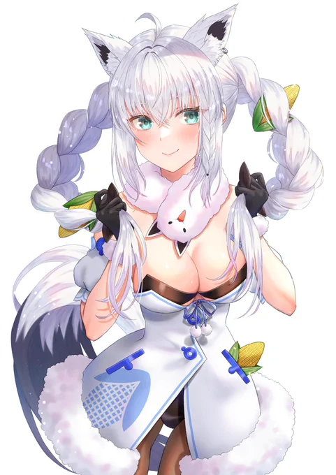フブキちゃんも兎化計画「こんぺこーんこーん」#絵フブキ 