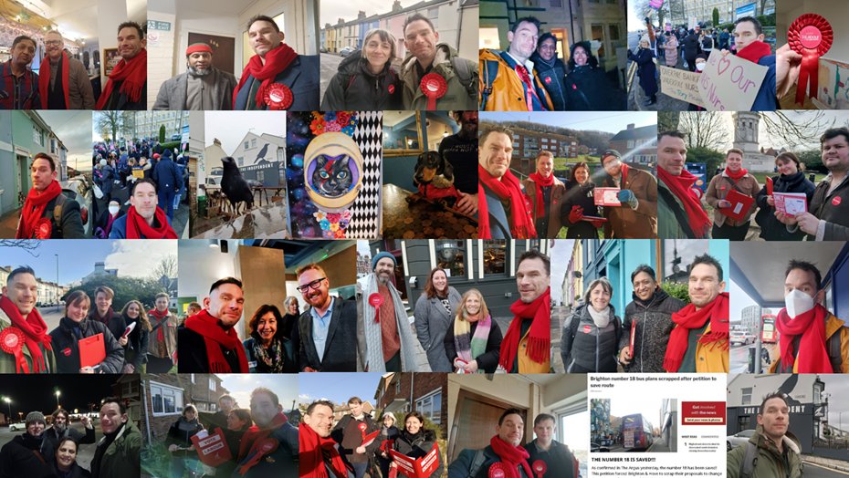 Proud of all the work our Queen’s Park Labour team have accomplished in January 🌹 Campaigning to save a bus route, give nurses a real wage rise and supporting local businesses with much needed refreshments! 😃☕🍻 #localelections2023 #labourdoorstep @UKLabour @bhlabour