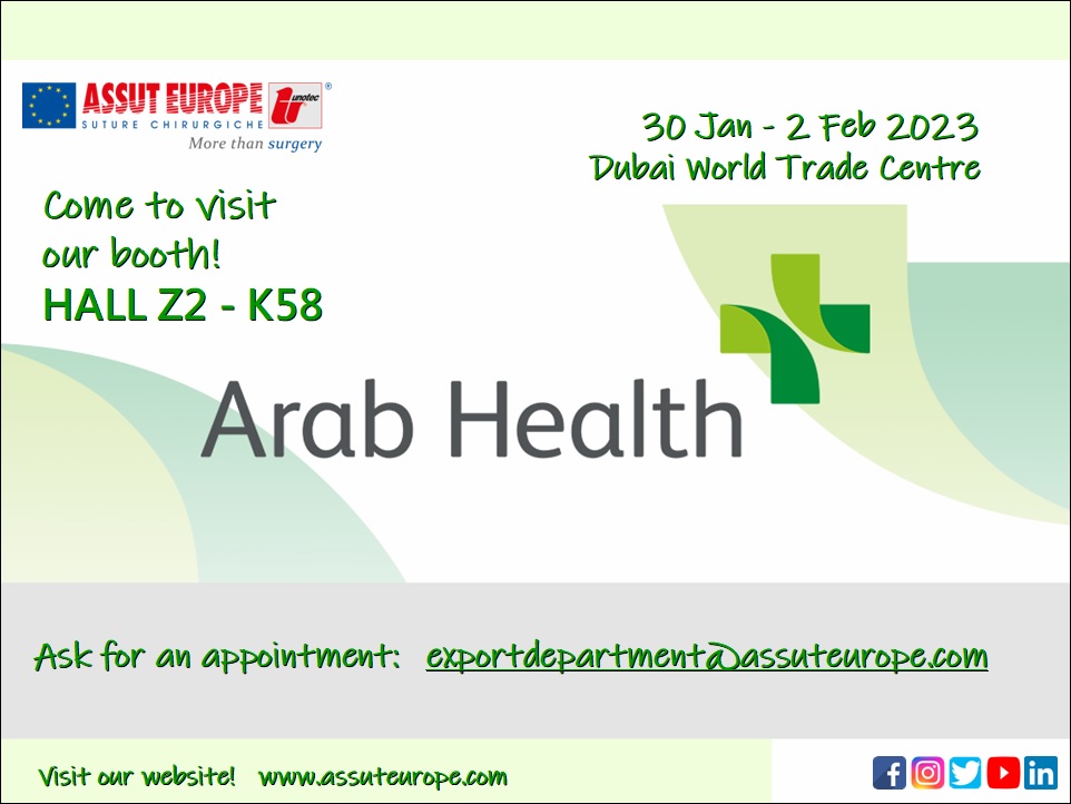 We are ready to start this new week at Arab Health! 
Come to visit our booth - Hall Z2 - K58, our team is waiting for you!
#arabhealth #congress #medicalcongress #sutures #madeinitaly #surgery