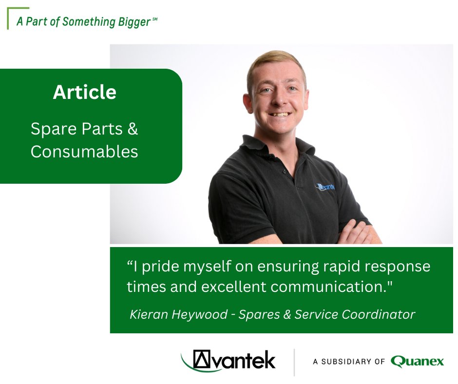 Avantek Spares and Service Coordinator Kieran Heywood discusses his approach to handling customers’ spare parts and consumables enquiries and delivering first-class service in a recent article: pulse.ly/d5xf2uku3t
#TheATeam #Fenestration #Machinery #CustomerService