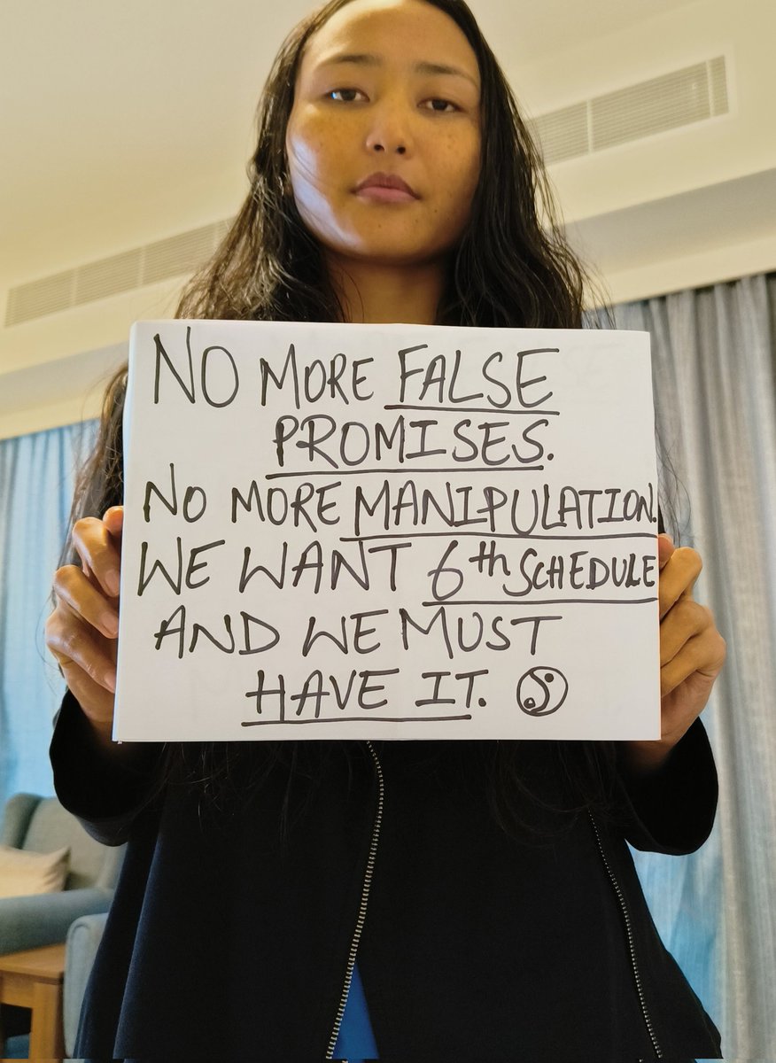 Stanzin98's tweet photo. It's hard to see what's happening, it's hard to see we the people of Ladakh being taken for granted but we know very well what we need.
Development is good but destruction for blind development, that shouldn't happen.
#SaveLadakh
#SonamWangchuk
#6thSchedule
#ClimateFast https://t.co/j1dt2Ro2vA