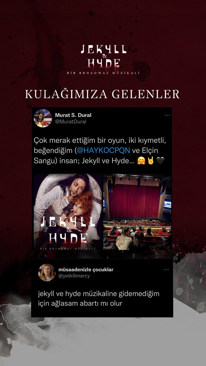 Gözümüz kulağımız sizde 🥰 

#JekyllVeHyde #JekyllAndHyde #ElçinSangu #HaykoCepkin