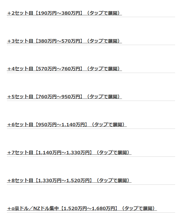 semiritaia_suzu's tweet photo. 【自分年金作りの設定追加について】
#トラリピ鈴

設定追加の方法をまとめ直しました！！
これで380万円以上の資金追加をする際に、今までよりも小刻みに設定を追加できます。

ただ、大幅な改修になったので、記載ミスや分かりづらい点があれば教えてください(^^ゞ

詳細⇒https://t.co/XuyG2dUDYu https://t.co/BcWWQMk2BH