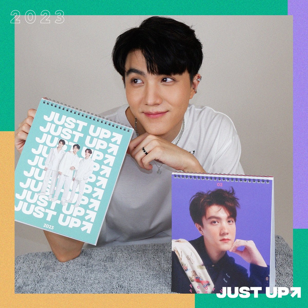 Justupbangkok's tweet image. ห้ามพลาด! JUSTUP CALENDAR

สั่งซื้อปฏิทินที่ลิงก์นี้เลย
🔗 shopping.thaiticketmajor.com/brand/23109_Ju…

#JustUpArtist 
#Uppoompat
#BenBunyapol
#CrocoBruce