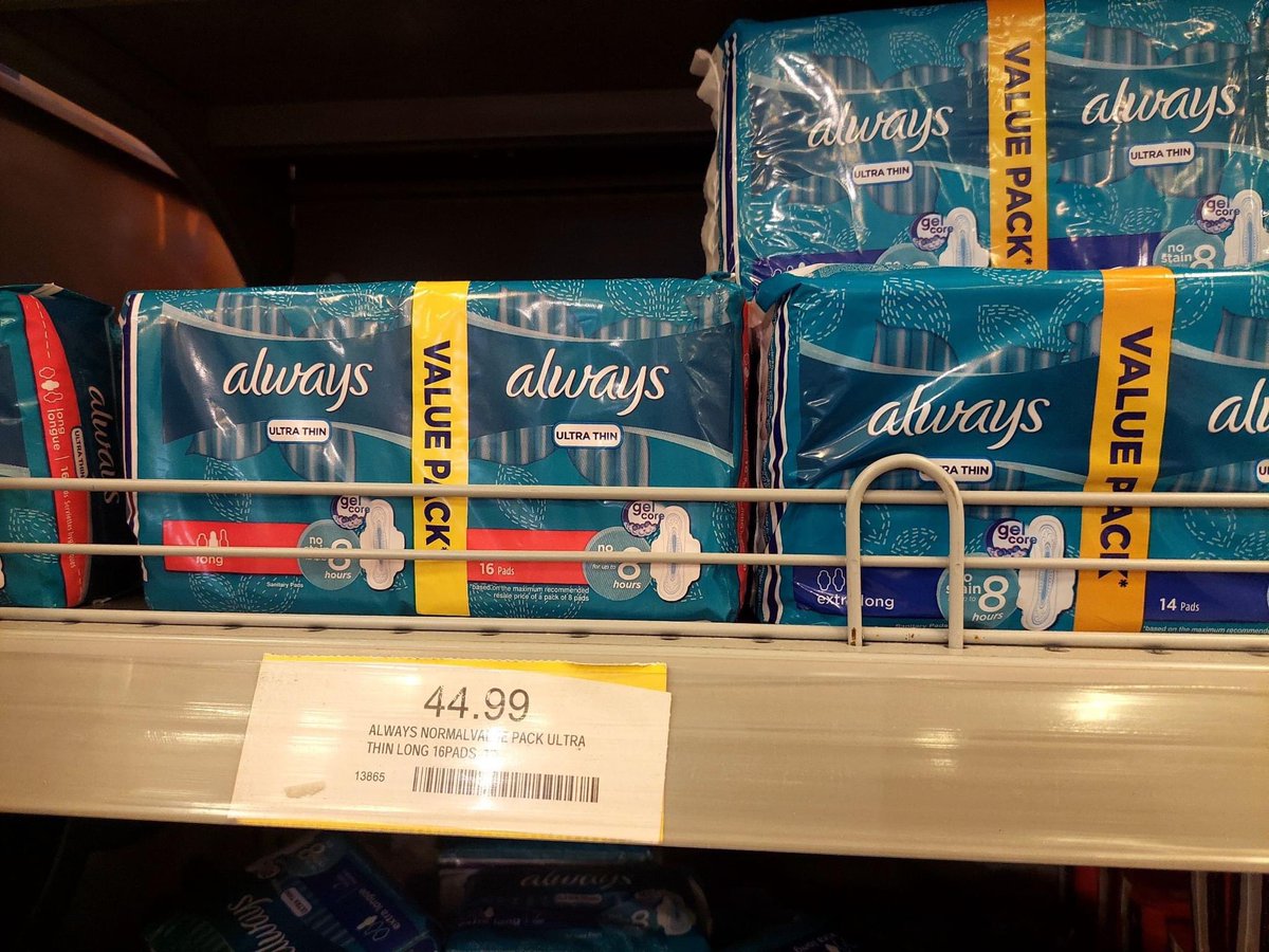 With each passing day, #periodpoverty in Ghana is aggravated by the needless tax on sanitary products. Imagine having to use twice of this every month and it’s worst for financially disadvantaged populations. We can’t and should not stop talking about this. 
#periodmatters