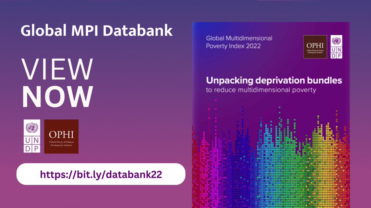 ophi_oxford's tweet photo. View the 2022 global MPI databank for interactive poverty maps of 111 countries covering 6.1 billion people. Poverty maps can be disaggregated by indicators or MPI score.

View the MPI Databank here: https://t.co/NjXcxwhwCG

#EconTwitter @HDRUNDP @UNDP #OpenAccessData @ODID_QEH https://t.co/4A5SbhsHAU