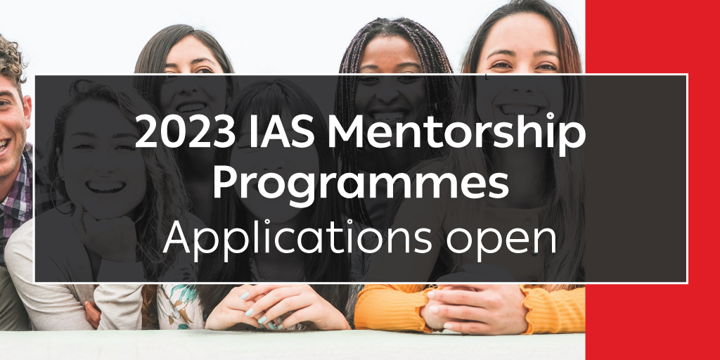 Looking for a #mentor or want to help guide the next generation of professionals working in the #HIV response? 

Apply to the IAS #Mentorship Programmes! bit.ly/3WHwpMc