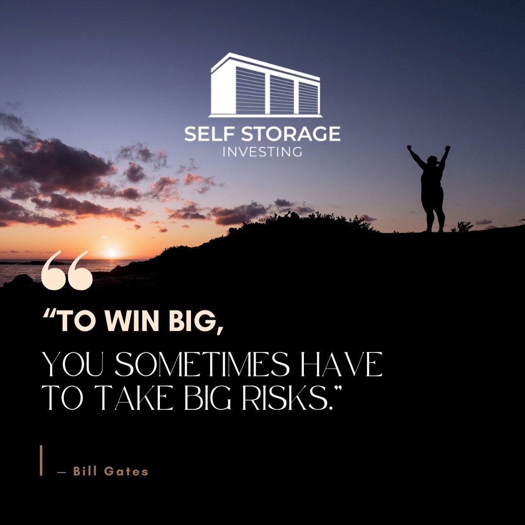 SelfStorageGuy's tweet photo. “To win big, you sometimes have to take big risks.” — Bill Gates
Learn more about us: https://t.co/9EF80XiVYQ
#selfstoragehelp #SelfStorage #PassiveInvesting #SelfStorageFund #CashFlowPayments #CashFlowRealEstate #investinginselfstorage #realestateinvesting https://t.co/UV5UrQLyCW