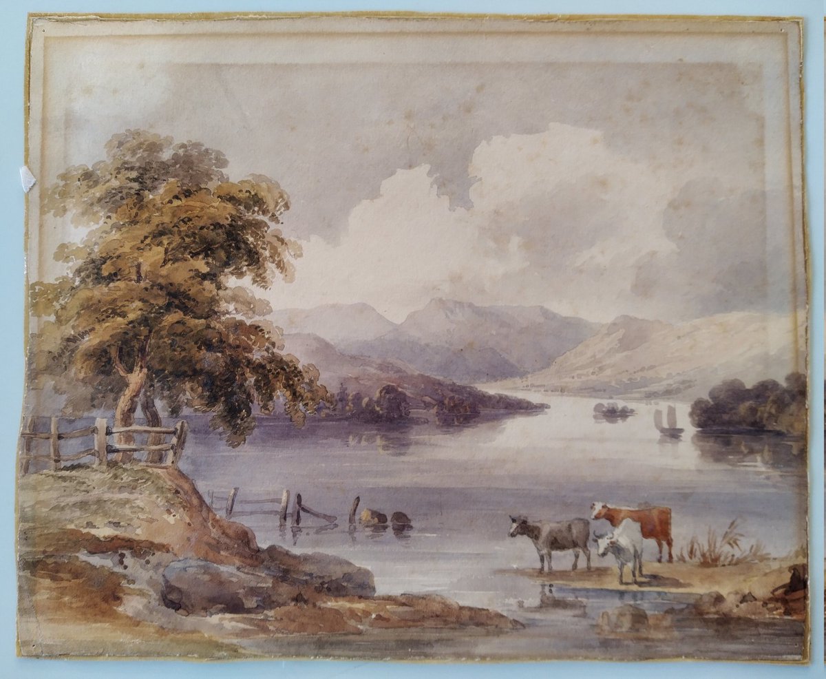 EmilyOConserve's tweet image. Currently working on two lovely John Varley watercolours with a few issues... Current owner is a direct descendant of the artist.
Does anyone recognise this view???
#paperconservation #watercolour
