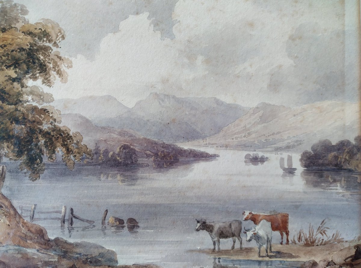 EmilyOConserve's tweet image. Currently working on two lovely John Varley watercolours with a few issues... Current owner is a direct descendant of the artist.
Does anyone recognise this view???
#paperconservation #watercolour