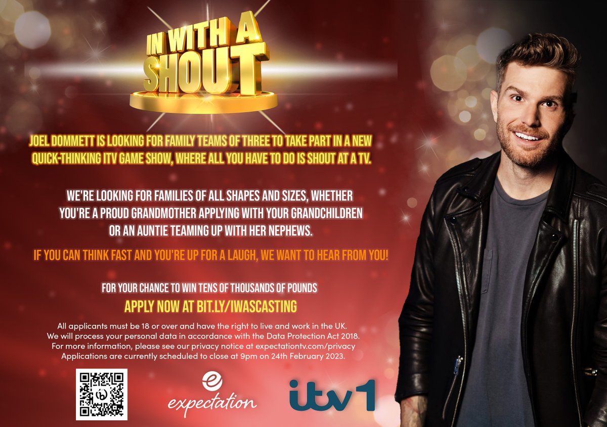 Our new show is looking for contestants. See the below flyer on how to apply or click on the below link to read our press release to find out more about the series. itv.com/presscentre/me…