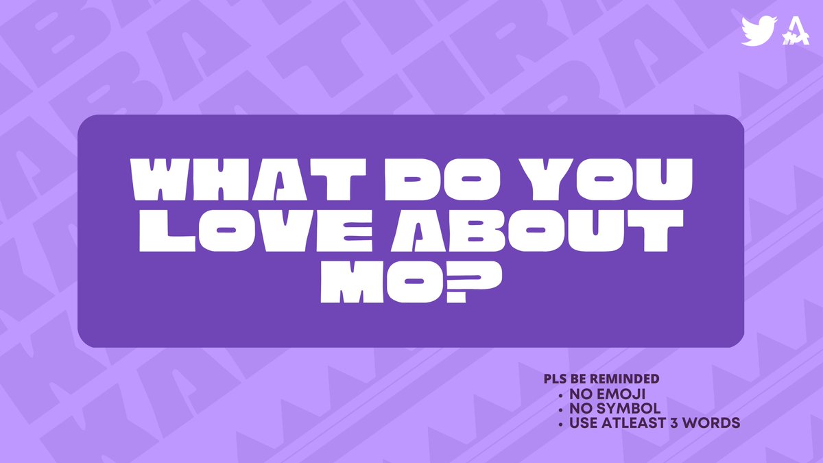 TRIBU_ALAMAT's tweet photo. [TWITTER PARTY]

What do you love about MO??

Separately QRT your answers. You can send as many as you can. dont forget our reminders and pls help RT!

Tags:
MoreMOmentsWith MOat21
#OurTalentedMODay https://t.co/EjXOrMGVM5
