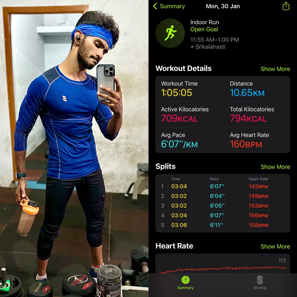 SrinivasFitness's tweet photo. Followed by #65Mins some #10K Run 🏃🏾‍♂️ to finish the #MondayMorning Session 😎💥 

Happy &amp; #1350Kcals Burning Working Session 🔥✅ https://t.co/o6krOjuT4l