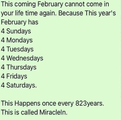 February fun fact. ⬇️#Iteachmath