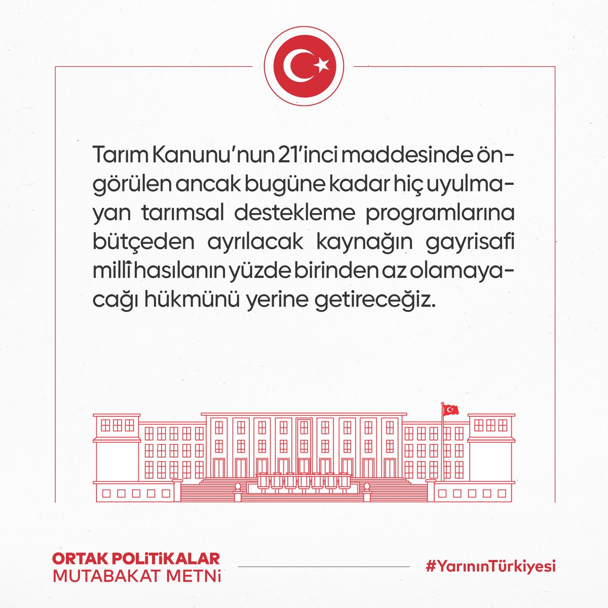 SaadetPartisi's tweet photo. Tarım Kanunu’nun 21’inci maddesinde öngörülen ancak bugüne kadar hiç uyulmayan tarımsal destekleme programlarına bütçeden ayrılacak kaynağın gayrisafi millî hasılanın yüzde birinden az olamayacağı hükmünü yerine getireceğiz. #YarınınTürkiyesi https://t.co/EVZdmVNekC